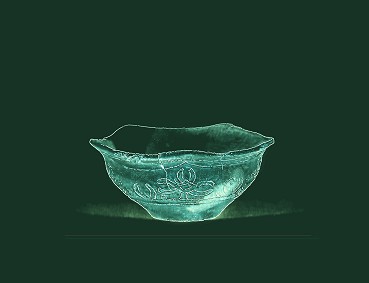 sketch of jomon pottery 手描き 縄文の器-花紋